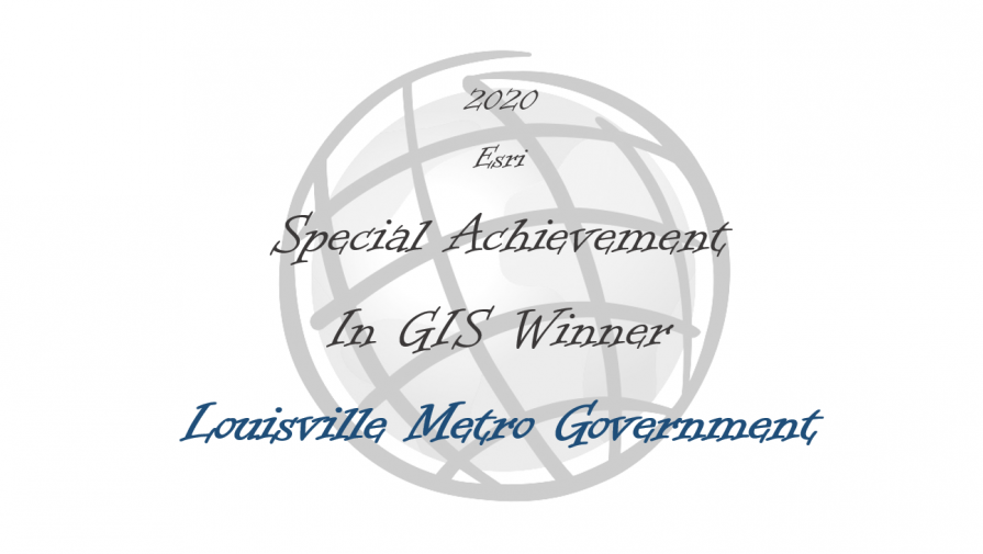 Louisville Metro ESRI SAG Winner 2020