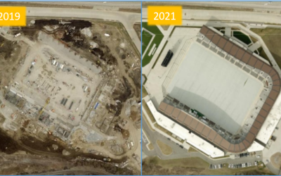 2019/2021 imagery of Lynn Family Stadium